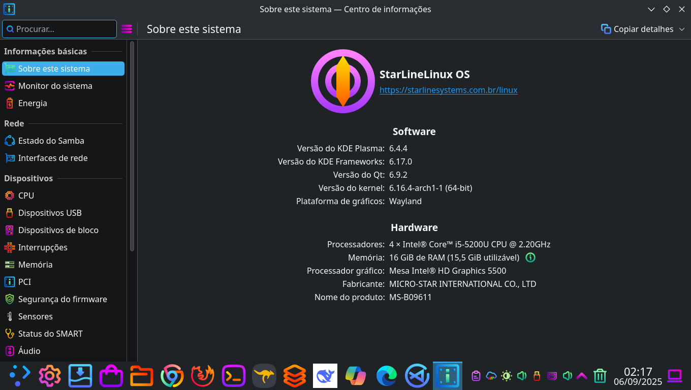 StarLineLinux Screenshot 3